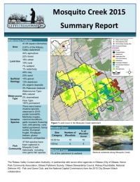 Mosquito Creek - 2015 Summary Report