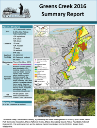 Greens Creek - 2016  Summary Report