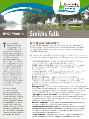 Smiths Falls Municipal Information Sheet