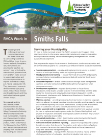 Smiths Falls Municipal Information Sheet