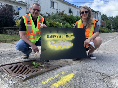 Yellow fish popping up in Portland as sustainable drainage project kicks off