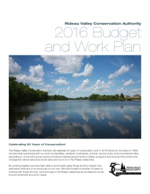 2016 Budget and Work Plan