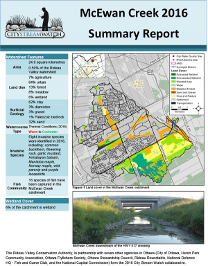 McEwan Creek - 2016  Summary Report