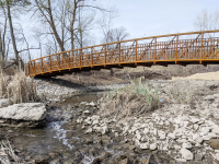 Chapman Mills trail reopens with new accessible bridge